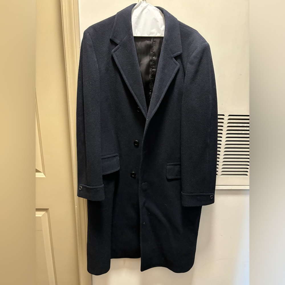 Men’s Wool Dress Coat, size L